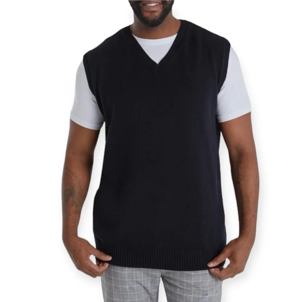 Callaway Golf Nordstrom’s Collection, Merino Wool Vest‎ Pullover , Black, Size L